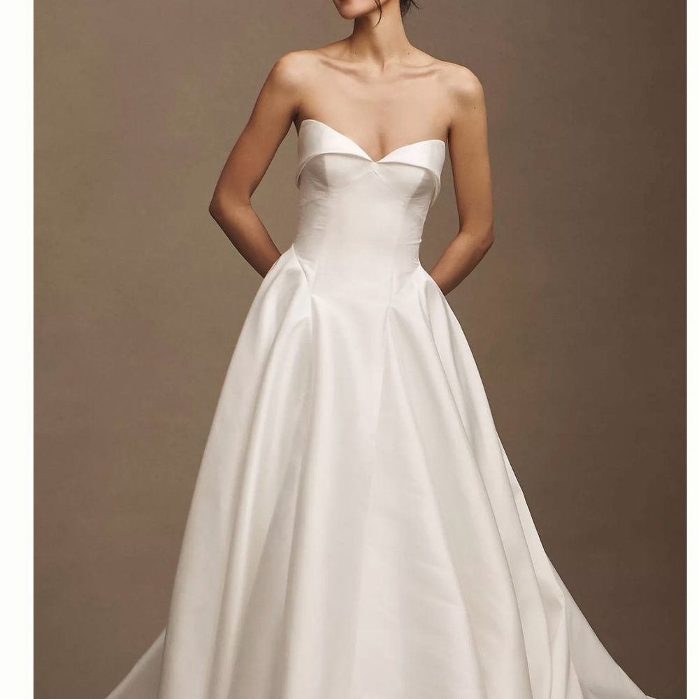 Anthropologie Elegant White Wedding Dress
